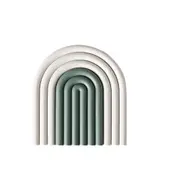 3Pcs Geometry Heat Resistant Silicone Mat Cup Coasters Non-slip Pot Holder Gradient Rainbow Table Placemat Kitchen Accessories Tool