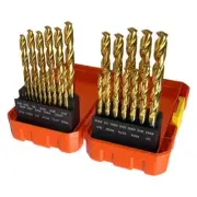 Tuffbox Pro Drill Set 29 Piece 1/16 - 1/2" Imperial Gold Series Alpha SI29TP