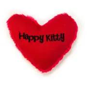 Yeowww! Cat Toys with Pure American Catnip - Hearrrt Attack Happy Kitty - Canvas