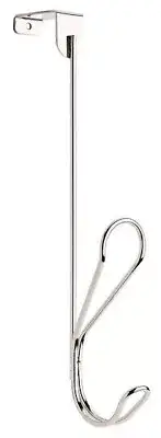 (12 Pack) Dolen Over The Door Hook Rail - Polished Chrome