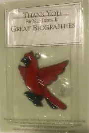 Vintage 1992 Reader's Digest Cardinal Sun Catcher Red Retro New Sealed