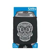 Candy Skull - Funny Novelty Stubby Holder With Base