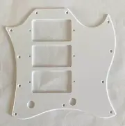 Electric Guitar Pickguard For Gibson US SG Standard 3 Pickup Style,1 Ply White