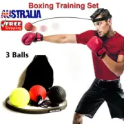 AU Speed Boxing w/Head Band Speedball Fight Ball Training Reflex Punch Exercise