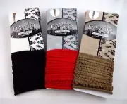 Legwarmers Solid Color Cuffs Print Leg Acrylic Fabric Davco