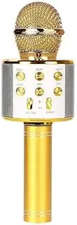 AIMALL Karaoke Microphone with Wireless Bluetooth Speaker, Handheld Mic & USB Player, Noise Reduction, 8.9 Inches Portable KTV Mic WS858 for Home & Party