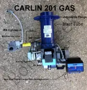 Carlin 201 GAS CONVERSION BURNER (OIL to GAS conversion/replacement burner) 16"