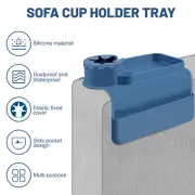 Silicone Couch Cup Holder Tray Practical Silicone Couch Arm Table Large GoWFW