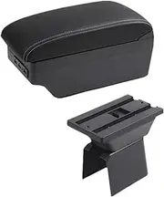Armrest Box for Ford for Fiesta Mk5 Car Armrest Box Central Storage Box Retrofit USB Cup Holder Car Accessories