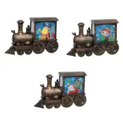Lighted Christmas Train Snow Lantern Decor, Battery Operated Lantern Decor