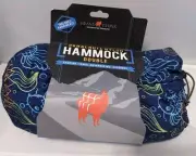 Grand Trunk Double Parachute Nylon Hammock-Blue Includes Hanging Kit