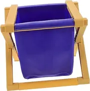 CIMAXIC Foldable Travel Potty for Collapsible Toilet with Lid Portable Restroom for Camping Hiking Fishing and Long Trips Stylish Lemon Design