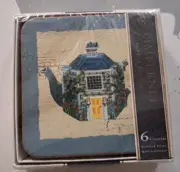 Pimpernel "Tea in the Garden" set of 6 assorted coasters NIP