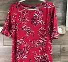 KAREN SCOTT SPORT SHIFT RED AMORE DRESS SIZE L