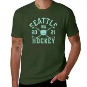 Seattle Kraken NHL Hockey Sticks And Puck T-Shirt 3XL Green