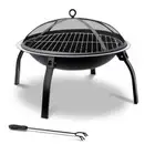 Charcoal Portable Outdoor Camping Smoker Patio Fire Pits Pit BBQ