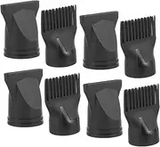 Ipetboom 10pcs Hair Styling Tips Blow Dryer Diffuser Attachment Hair Blow Dryer Brush Smoothing Nozzle Blow Dryer Comb Attachment Hair Drying Nozzle Combs Hair Dryer Nylon
