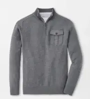 Peter Millar Dover Pocketed Quarter-Zip Sweater Men’s Size Medium NWT