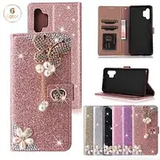 Phone Case For Samsung Galaxy S23 S22 S21 S20 Plus Ultra A54 A34 A14 A73 A53 A33 Note 20 10 S25 Ultra Wallet Case Rhinestone With Card Holder Magnetic Flip Gli