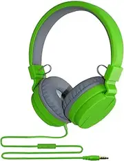 Ronyme Wired Headset Over Ear Headphone Students Listening Music Gaming with 3.5mm Audio Jack Office Lightweight Home Professional, Green