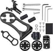 Bicycles Computer Mount,Sturdy Aluminum Alloy Bikes Computer Handlebar Mount - Multifunctional Adapter Base, Lightweight Cycling Supplies for Action Cameras