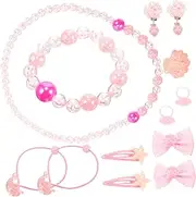 ERINGOGO Girls Jewelry Collection Shell Backpack Set Boys and Girls Necklace Bracelet Set
