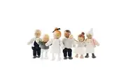7pc Le Toy Van Posable My Doll Family Kids Children 10x13cm Wooden Toy 3y+