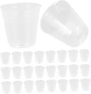 GAROZATION Nursery Plant Pots Set 50 Pack Plastic Breathable and Easy to Clean for Indoor Plants