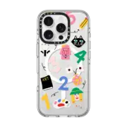 iPhone 16 Pro Clear Case MagSafe Compatible Number Counting by Eszter Chen