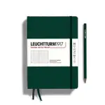 德國 LEUCHTTURM1917 硬殼筆記本/ A5/ 森林綠/ 方點 ESLITE誠品