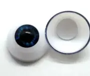 Realistic Acrylic Eyes for Halloween PROPS, MASKS, DOLLS ( CRYSTAL BLUE 26 mm)