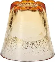 Toyo Sasaki Glass Shochu Glass, Wagarasu Warm, Fujimi Sakura, Hot Water Shochu Gurasu, Amber Gold Foil, Made in Japan, Yellow, 9.5 fl oz (270 ml), 42160TS-G-LGAB