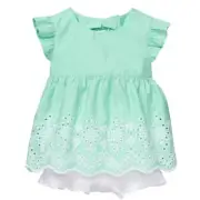 NWT Gymboree Dressed up Eyelet Swing Top Bloomer Short Set Easter 3-6-12-18