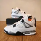 Air Jordan 4 Retro "White Cement" 2025 Men's Sneakers FV5029-100 Size 13 New
