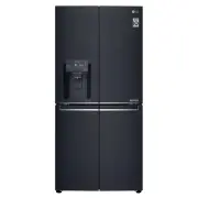 LG 506L Slim Plumbed French Door Fridge Matte Black Finish GFL570MBL