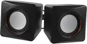 Enhance Your Music Experience 1 Pair Mini USB Speakers Portable Desktop Computer Speakers Rich Bass for Music Players