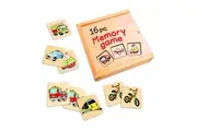 Fun Factory: Wooden Transport Memory Game (16pc Set)
