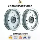 2 X Flat Idler Pulley Suits Cub Cadet & Mtd Ride on Mowers 756-04129 , 753-08171