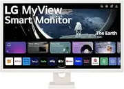 [LG] 32SR50F-W 32 inch Full HD (1920 x 1080) IPS Smart Monitor with webOS, ThinQ Home Dashboard, AirPlay 2, Screen Share, Bluetooth, 2xHDMI, 2xUSB, Remote Control, White