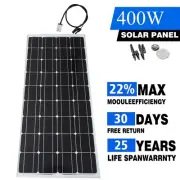 12V 400W Solar Panel Kit Mono Battery Charging Power+1m leads with Anderson plug