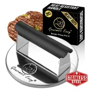 2lb Smash Burger Press Stainless Steel, Burger Smasher for Griddle Heat Resistant Handle, Hamburger Press, Dishwasher Safe Grill Press for Griddle, Meat Press Griddle Press for Flat Top Grill Cooking