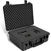 MEILAIHUI Hard Case with Foam, Portable Camera Case with DIY Customizable Foam, Shockproof, IP67, Ultraviolet and Impact Resistant Material, Lockable Storage Box for Drones, Camera and Equipments