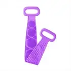 Bath Silicone Back Strap Scrub Shower Body Scrubber Brush Wash Clean Bath Shower