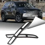 BINQIGOO LED Front Bumper Fog Lights White DRL Daytime Running Lamp Amber Turn Signal Light Assembly Compatible With Hyundai Tucson 2022-2024 Accessories