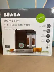 BEABA Babycook 4 in 1 Baby Food Maker, Processor Steam Cook Blender