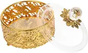 Generic Desktop Candy Storage Box European Style Reusable Container with Lid for Sweets for Parties Weddings Family Gatherings Chic Decorative Design for Home