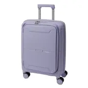 Pierre Cardin 54cm CABIN Front Opening Hard Shell Suitcase - Blue