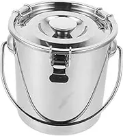 Cabilock Stainless Steel Sugar Container Large Airtight Food Storage Canister Buckle Seal Bean Storage Flour Canister