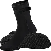[MOVOYEE] Neoprene Socks Men Women Kids,3mm Anti-Slip Sand Scoccer Socks for Beach Volleyball Socks Snorkeling Surfing Swim Fin Sport,Waterproof Diving Boots Cut Wetsuit Dive Socks Water Booties Black