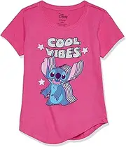 [Disney] Girls Lilo & Stitch T-Shirt-Toddler & Girls 4-16